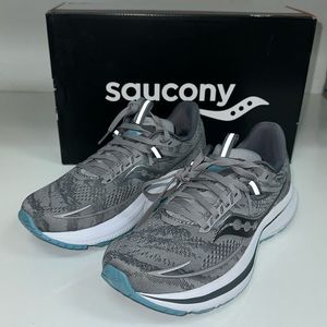 Saucony Gray and Blue Athletic Shoes